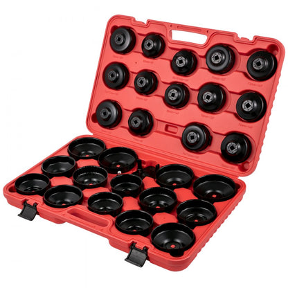 VV-OFSS-30 - 30-Piece Low-Profile Oil Filter Socket Set for Vehicles