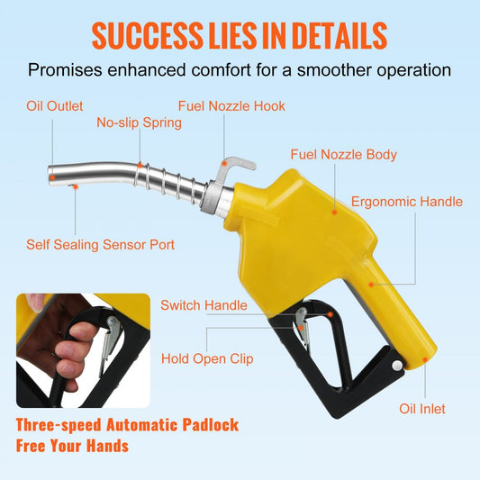 AC-11A-13/16 - Automatic Shut-Off Fuel Nozzle, Aluminum Alloy, 3/4" NPT