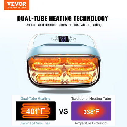 SS1210 - Portable 12x10 Heat Press Machine with Auto Shut-Off