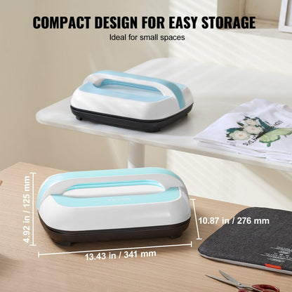 SS1210 - Portable 12x10 Heat Press Machine with Auto Shut-Off