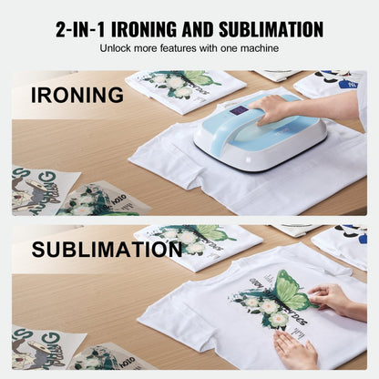 SS1210 - Portable 12x10 Heat Press Machine with Auto Shut-Off