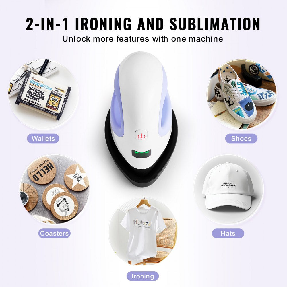 MINIB - VEVOR Mini Heat Press Machine with Auto Shut-Off Function