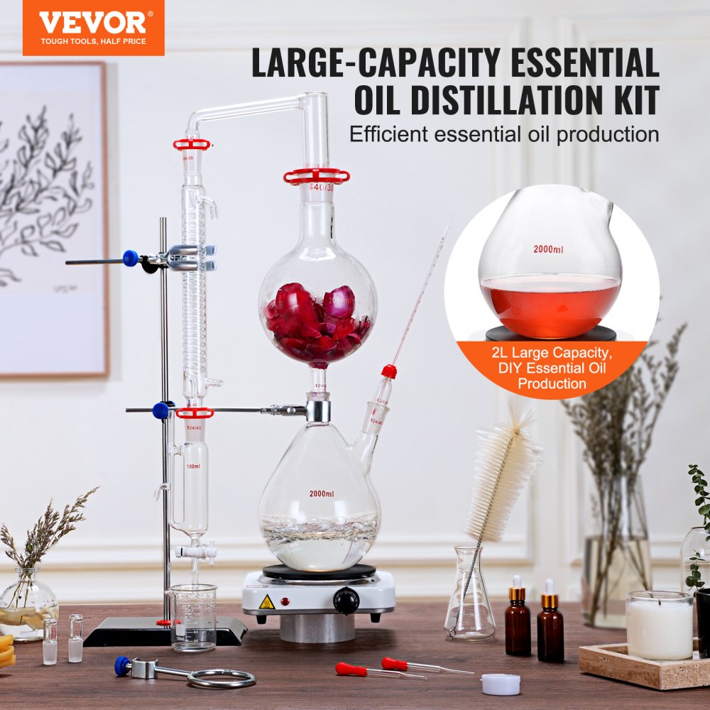 YHEO-1 - High-Yield 2000ml Essential Oil Distillation Kit