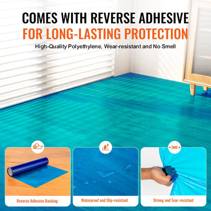 BL-W130-75B-20024 - 400 sq. ft. Self-Adhesive Floor Protection Film