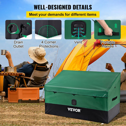 VV-OSB-100 - 100 Gallon Waterproof PE Tarpaulin Outdoor Storage Box
