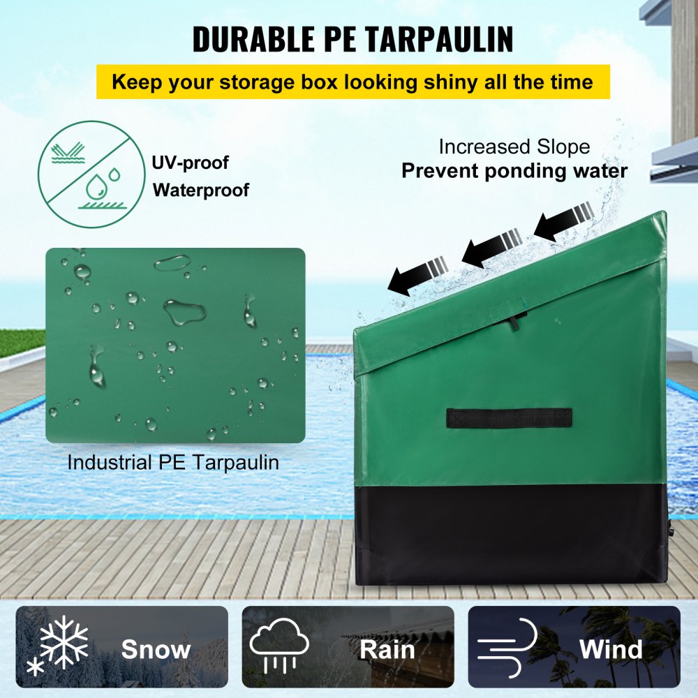 VV-OSB-150 - 150 Gallon Waterproof Storage Box for Poolside Organization