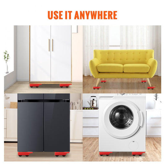 JYD-114 - Heavy-Duty 250 lbs Furniture Dollies with 360° Rotating Wheels