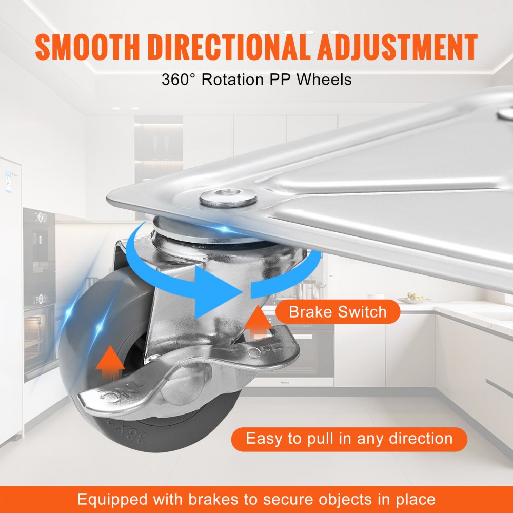 JYF-250 - Heavy-Duty Furniture Dolly with 500lbs Capacity & 360° Wheels