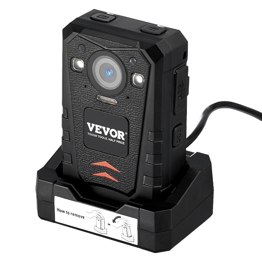 T1 - VEVOR 1440P HD Waterproof Body Camera with GPS & Night Vision