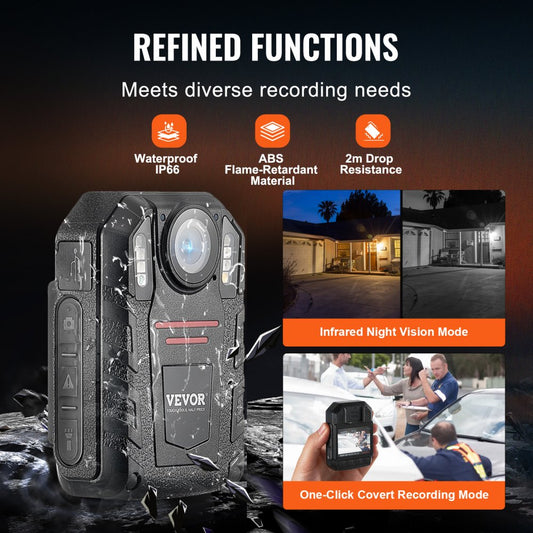 F26A - VEVOR 1440P Security Camera with Night Vision & 64GB Storage