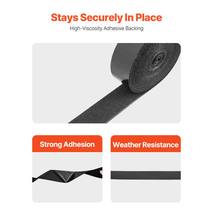 FDL-015 - Versatile 1.5" Hook and Loop Tape, 16 ft, Heavy-Duty Hold