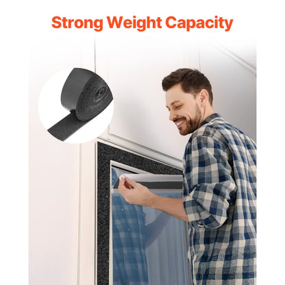 FDL-015 - Versatile 1.5" Hook and Loop Tape, 16 ft, Heavy-Duty Hold