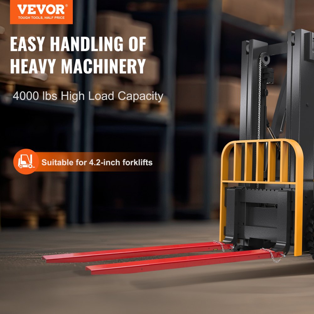 HX-10 - 82.28" VEVOR Fork Extensions for Heavy Loads up to 4000 lbs