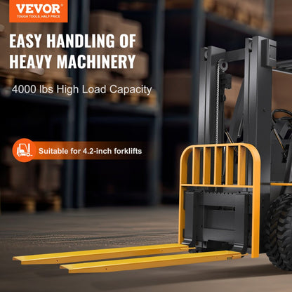 HX-2 - Heavy-Duty Pallet Fork Extensions, 4000 lbs Capacity, Quick Install