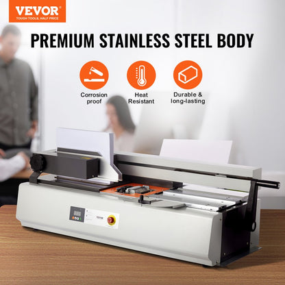 B40M - VEVOR Heavy-Duty Thermal Binding Machine, 400 Sheets, 40mm Thickness