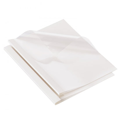0.125PET+230G - Letter Size PVC Thermal Binding Covers, 10 Pack, 240 Sheet Capacity