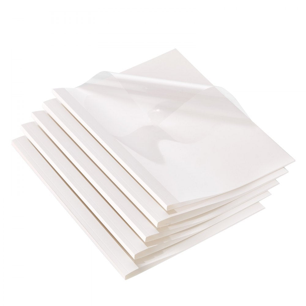 0.125PET+230G - Letter Size PVC Thermal Binding Covers, 10 Pack, 240 Sheet Capacity
