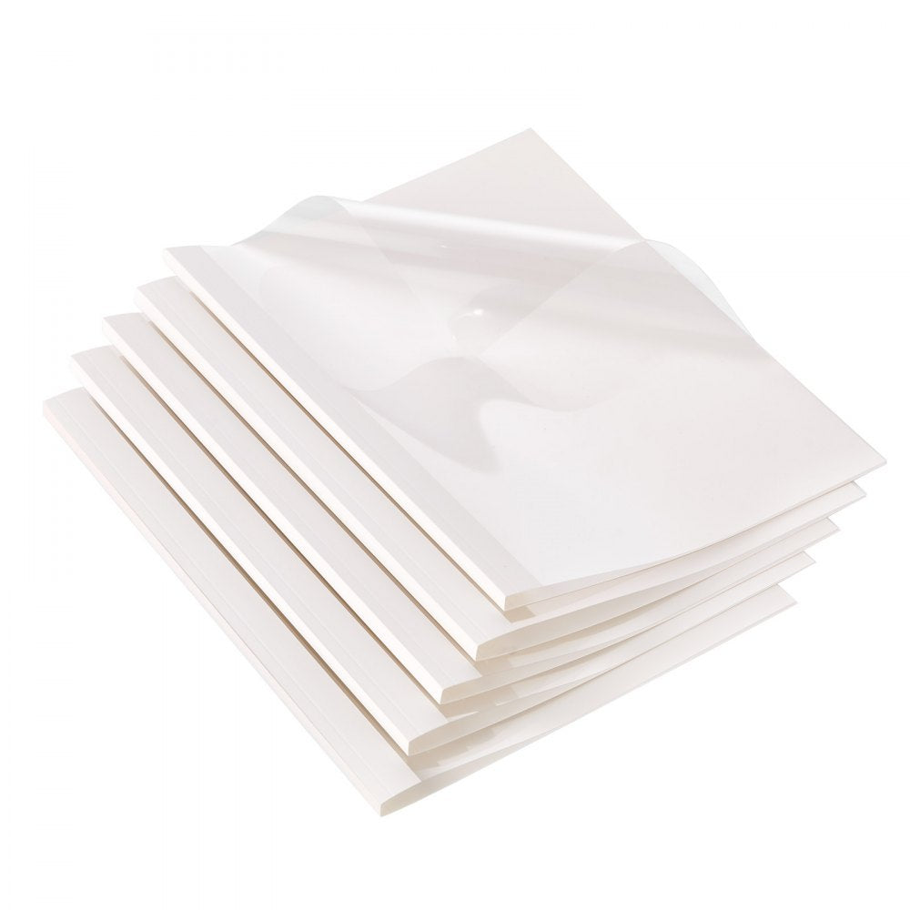 0.125PET+230G - Letter Size PVC Thermal Binding Covers, 10 Pack, 240 Sheet Capacity