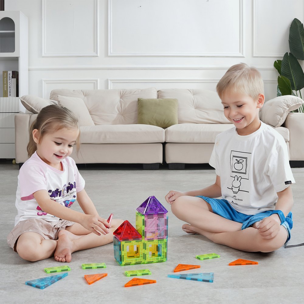 32CXJM1 - 32-Piece VEVOR Magnetic Tile Set for Creative Building Fun