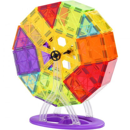 180CXJM5 - 180-Piece Magnetic Tiles Set with Bag for Creative Play