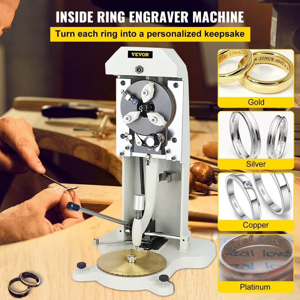 010727695161 - Durable Inside Ring Engraver with Double-Sided Dial for Precision