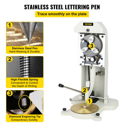 010727695161 - Durable Inside Ring Engraver with Double-Sided Dial for Precision