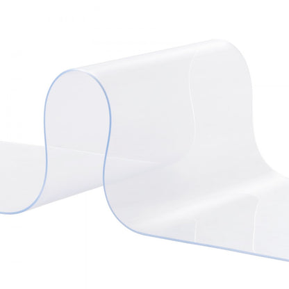 JYV0 - Heavy-Duty Clear PVC Strip Curtain, 75' Long for Custom Fit