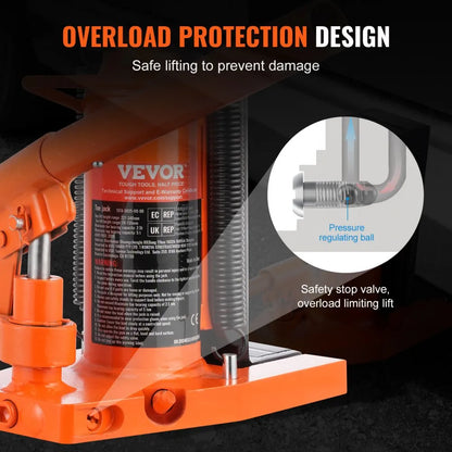 107A-0025-00-00 - Heavy-Duty Hydraulic Toe Jack for Vehicle and Equipment Lifting