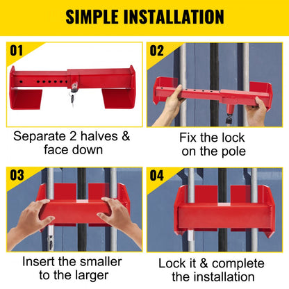LK-2545-L Heavy-Duty Cargo Lock 9.84"-17.32" Adjustable Range, Secure Transport