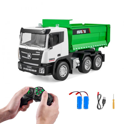 1556 - 1:18 Scale RC Dump Truck with Sound & Rubber Wheels