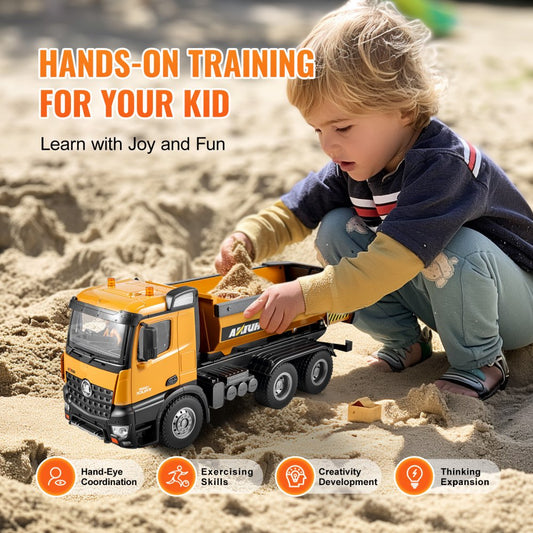 1573 - 1:14 Scale Remote Control Dump Truck with Sound & Lights