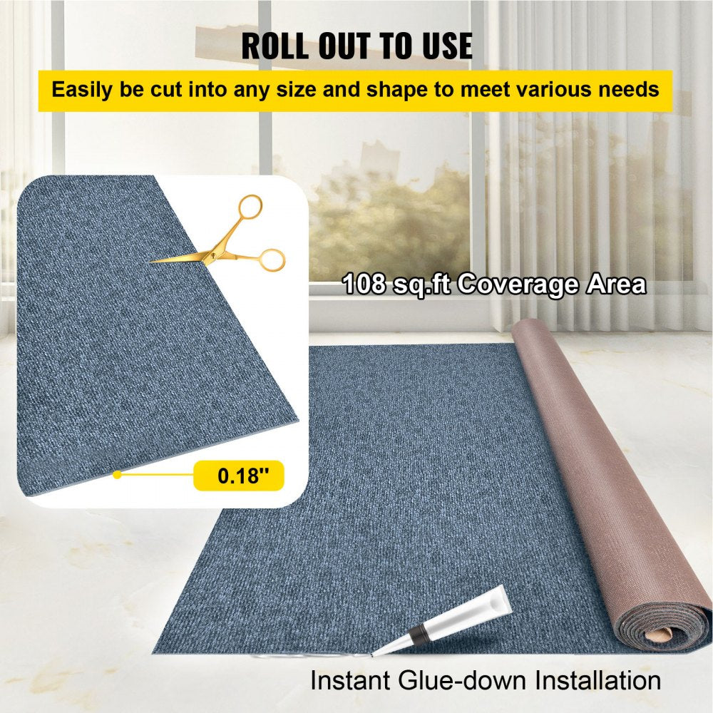 VV-JJXWDT-1.87 - 6ft Gray Marine Carpet for Boats & Homes
