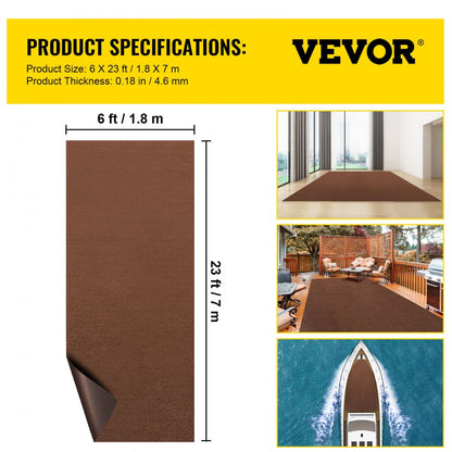VV-MCDB-1.87 - Waterproof Polyester Marine Carpet for Boats and Homes