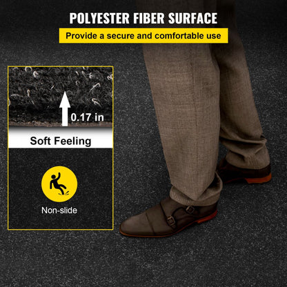 VV-MCCB-1.89 - Waterproof 4.5mm Thick Charcoal Black Marine Carpet for Boats