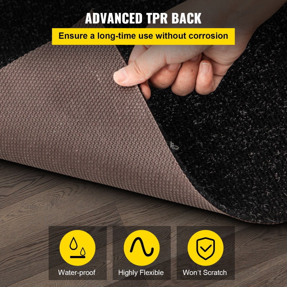 VV-MCCB-1.89 - Waterproof 4.5mm Thick Charcoal Black Marine Carpet for Boats