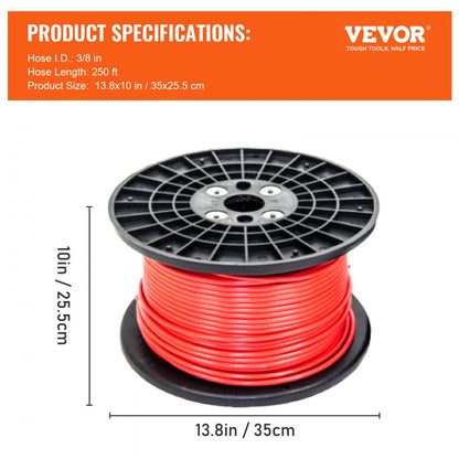010281644010 - 250' Retractable Air Hose Reel with Extreme Flexibility