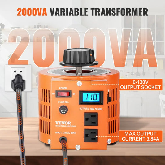 TDGC2-2000VA - Reliable 2000VA Variable Voltage Transformer for Professionals
