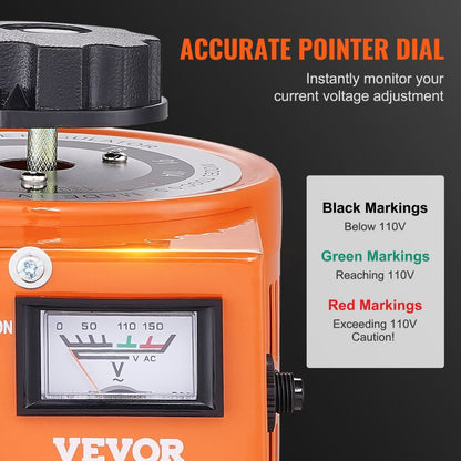 TDGC2-500VA - Adjustable 500VA Voltage Transformer for Home & Industry