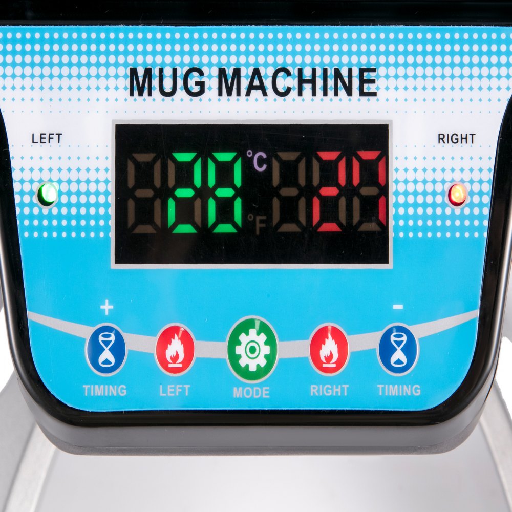 LCD Control - Dual Station Mug Heat Press for 11oz-15oz Mugs