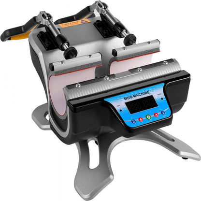 LCD Control - Dual Station Mug Heat Press for 11oz-15oz Mugs
