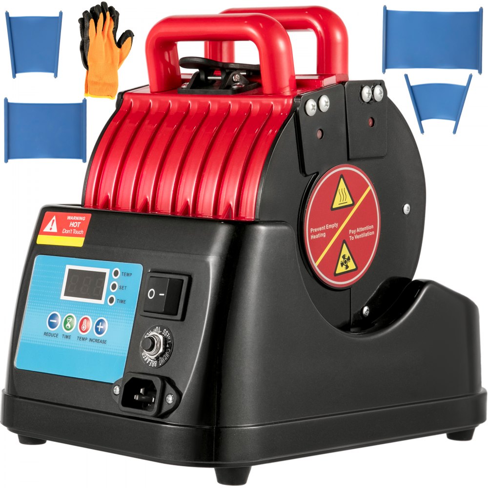 010359288201 - 600W VEVOR 4-in-1 Mug Heat Press for Sublimation