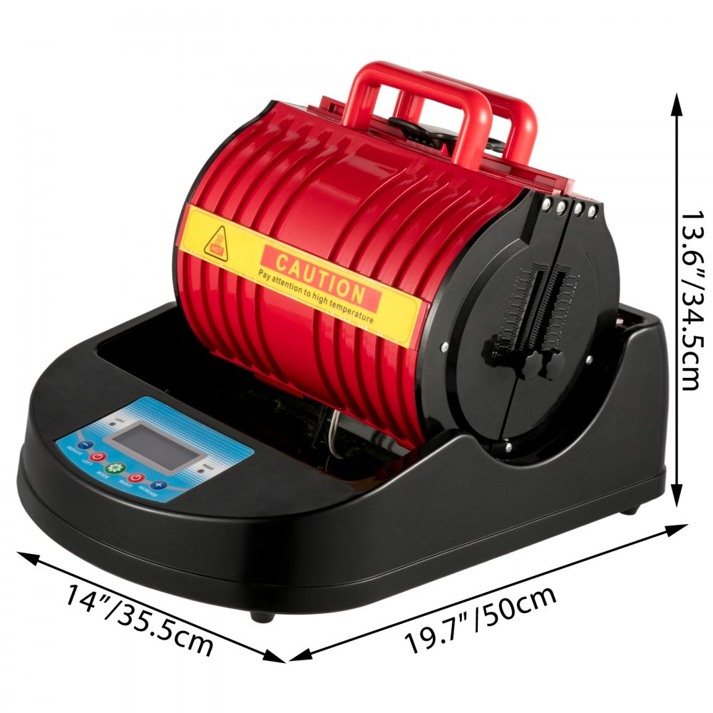 010480997205 - VEVOR 1300W Mug Heat Press with Ceramic Plate & Accessories