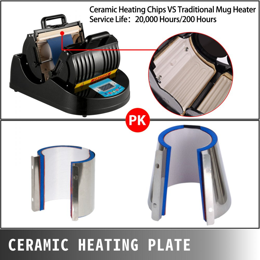 010928538364 - Ceramic Mug Heat Press with Temperature Control