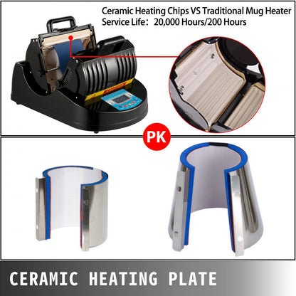 010928538364 - Ceramic Mug Heat Press with Temperature Control