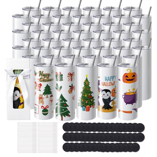 HH-20OZ50 - 50 Pack 20oz Stainless Steel Tumblers for Sublimation