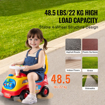 QX-3342-1 - Compact Toddlers' Push Car with Safety Features