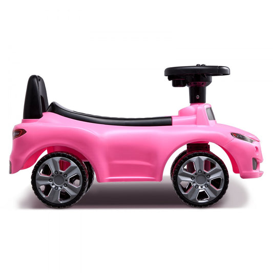 QX-3397-1-P - Pink Ride-On Push Car for Toddlers with Music & Storage