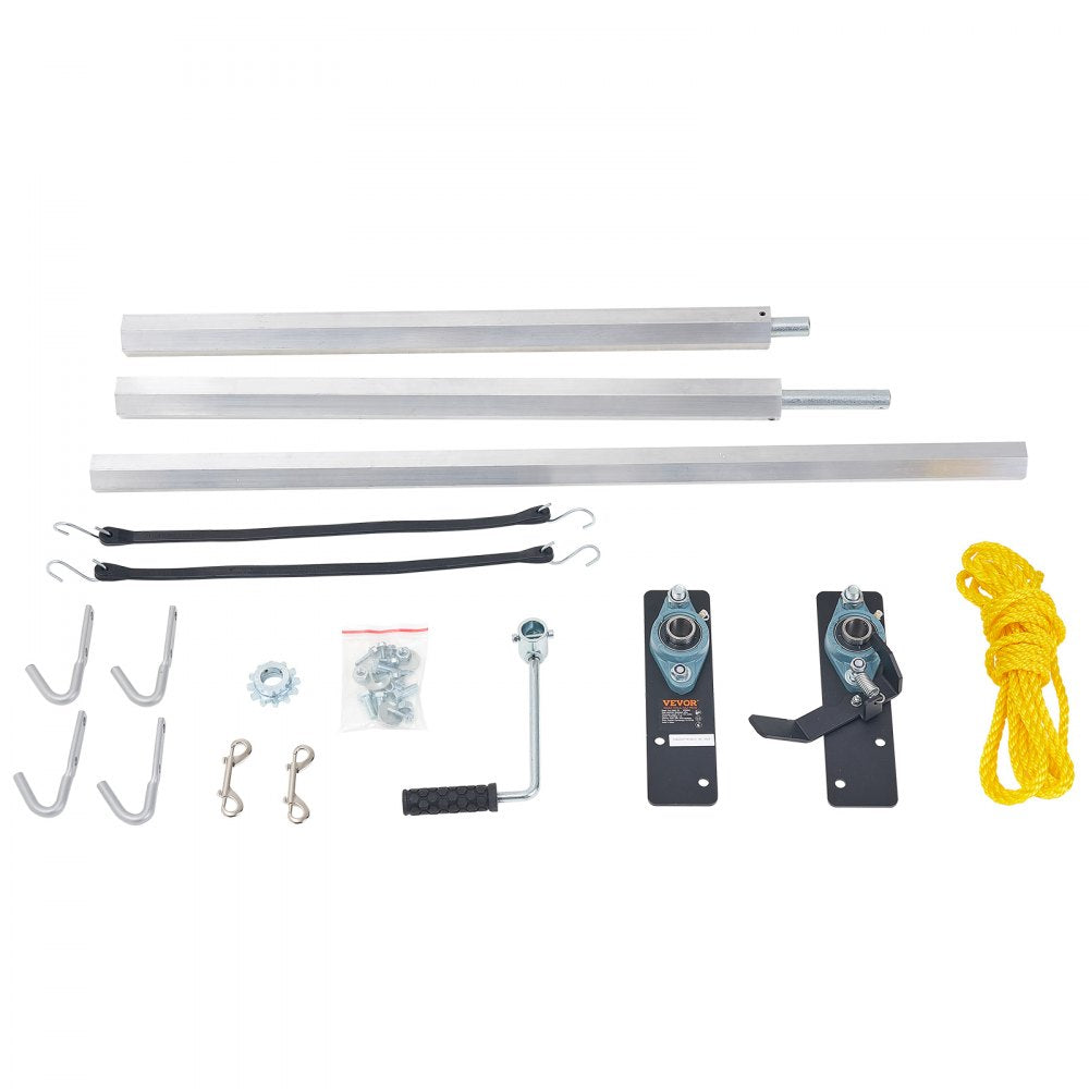 WBS008 - Durable 64"-104" Aluminum Hand Crank Tarp Roller Kit