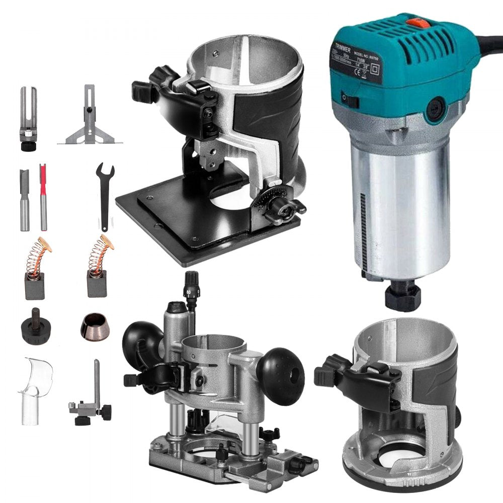010113737053 - Versatile 1.25HP Compact Router with 10,000-30,000RPM Speed