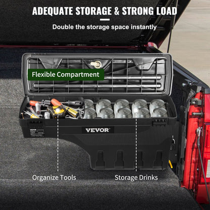 010588126181 - VEVOR Truck Bed Toolbox for 2015-2021 F150, Space-Saving Design